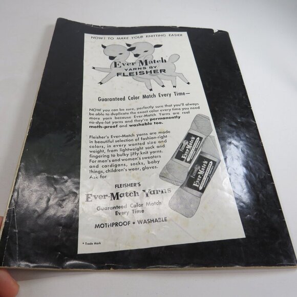 Fleisher's Hand Knitting Fashion Magazine Vol 103..1958 with real patterns - Picture 16 of 16